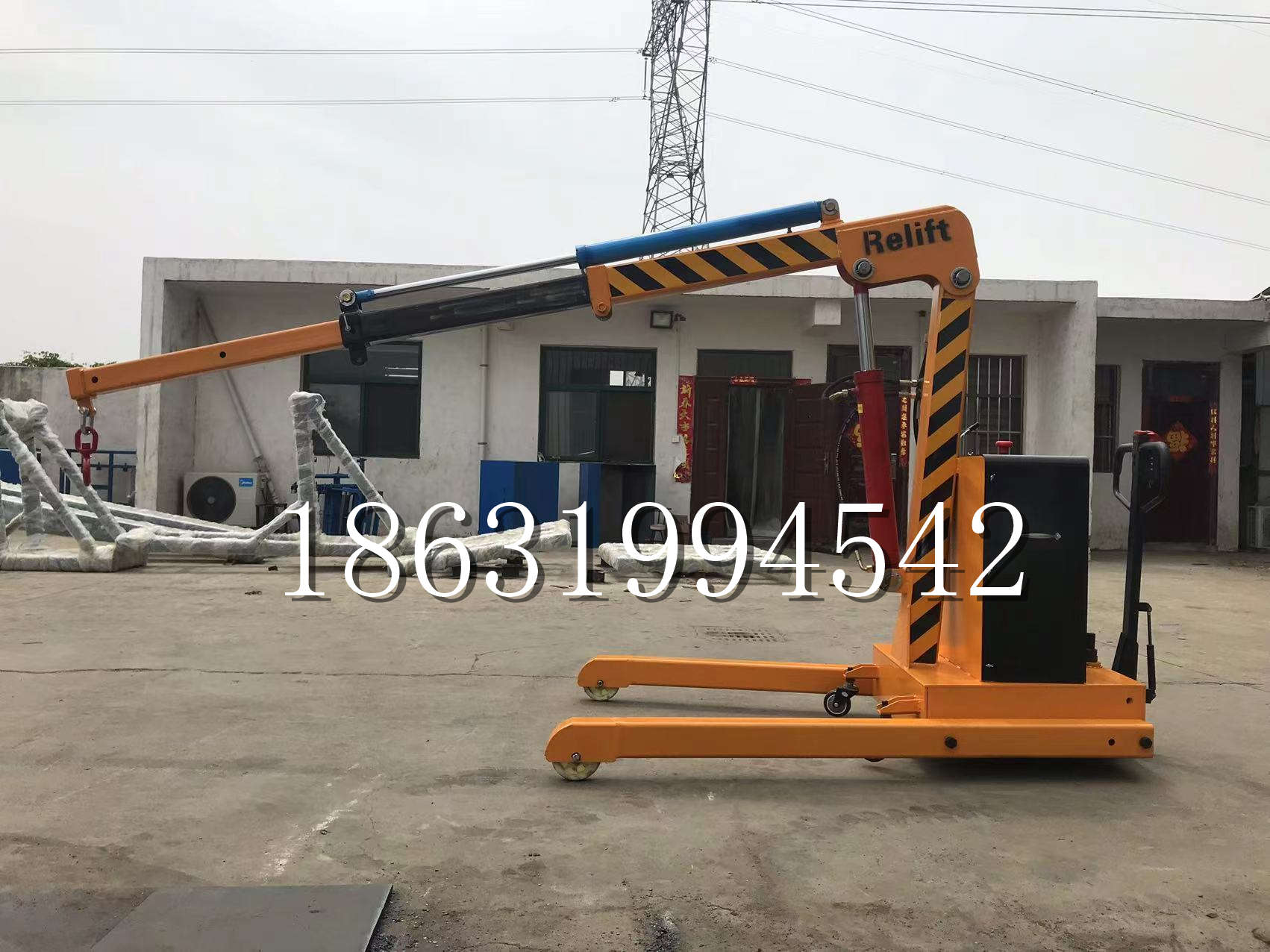 盖州市久征定做3吨三轮随车吊 农用园林绿化移树吊 平板工程用小吊机